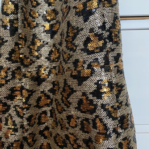Leopard sequin dress with zipper - Picture 4 of 4